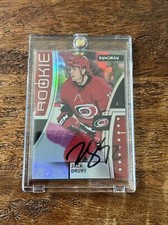Jack Drury IP Signed UD Synergy Rookie Card JSA Coa Autographed Hurricanes