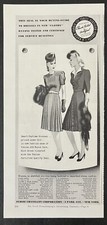 1939 Tubize Chatillon Corporation Smart Daytime Dresses B&W Vintage Print Ad