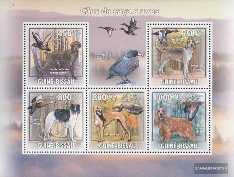 Timbres Guinée-bissau 2009 Mi 4486-4490 Feuille miniature neuf avec gomme origin - Photo 1/1