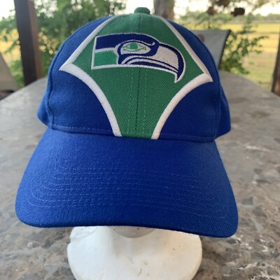 Vintage Starter Pro Line Seattle Seahawks Snapback Hat NFL BLUE