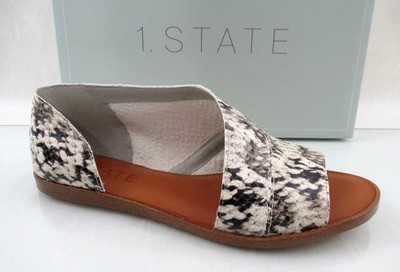 1 state celvin leather slide sandals