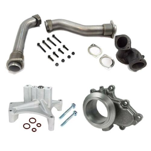 Turbo Pedestal Exhaust Housing Up Pipes For 99.5-03 Ford 7.3L Powerstroke Diesel - Photo 1 sur 6