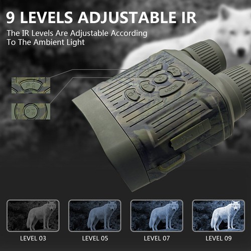 2.7K 36MP 10X Night Vision Goggles For Hunting Infrared Binoculars Digital Zoom - Picture 7 of 19