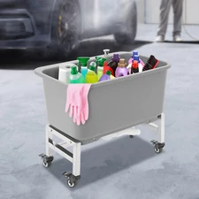 Portable Floor Mop Sink Large Capacity Mop Bucket Freestanding Utility Mop Sink