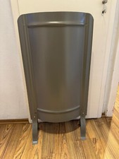 Ofenschirm Füßen Hitzeschild 91 x 46 cm modern glatt Farbe wie RAL Grau 9007