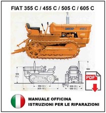 FIAT 355C 455C 505C 605C Manuale officina Istruzioni riparazione trattore ITA