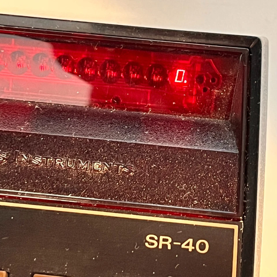 VTG 1970's SR-40 Texas Instruments Red LCD Display Calculator Works - Image 4 of 4