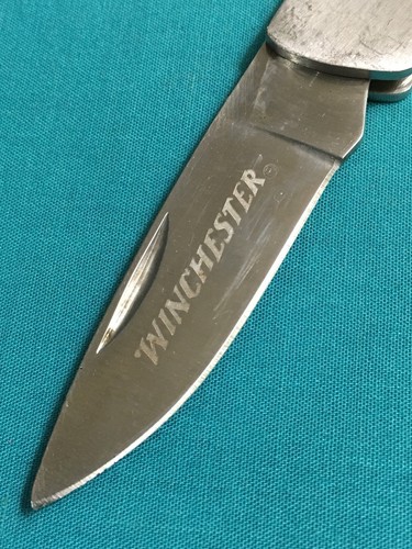 winchester folding pocket knife - stainless steel lockback fine