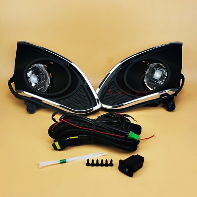 For Chevrolet Chevy Spark 2013 2014 Bumper Lights Fog Lamp kit Set w ...