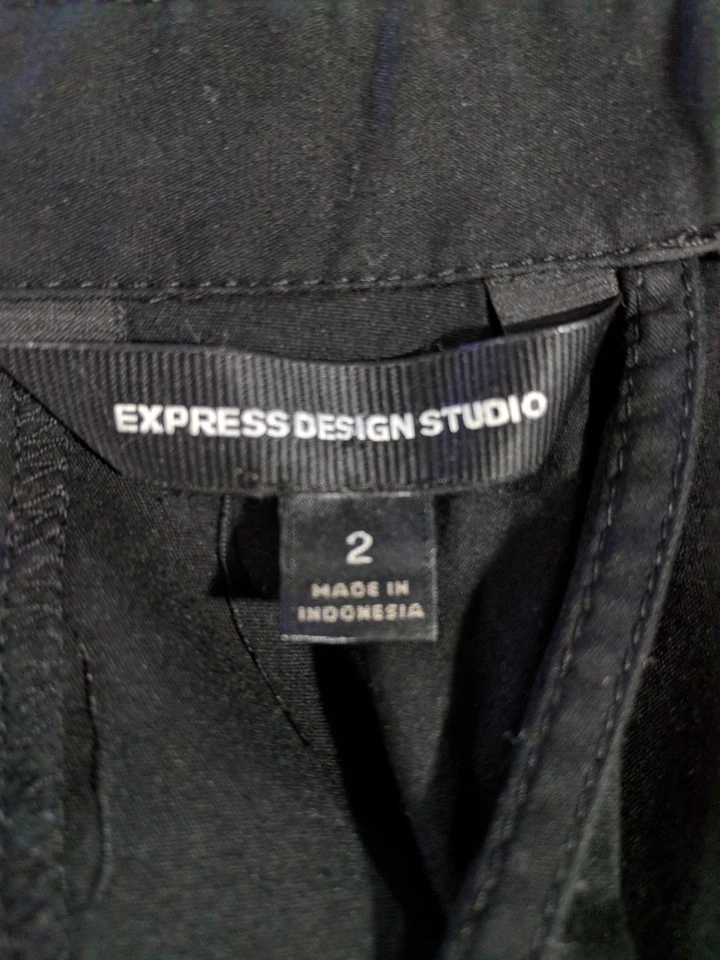 Vestido Camisa LNC Express Design Studio Volantes Botón Frontal Talla 2 Foto 3 de 3