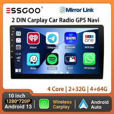 Car Stereo Radio Carplay 10Inch 2 DIN GPS Navigation Multimedia Video Player