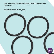 Ouchless Hair Elastics No Pull, No Breakage, Tangle-Free Hold for Thick, Cu...