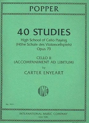 David Popper | 40 Studies (High School of Cello Playing) Op 73 | Buch