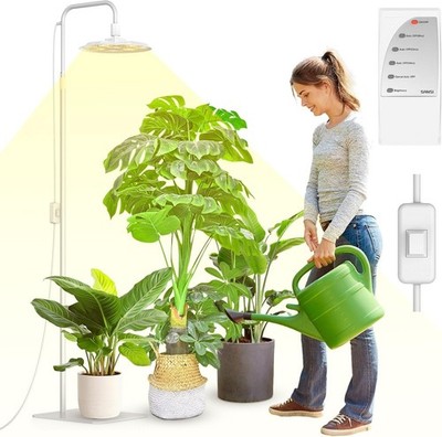 SANSI LED Pflanzenlampe Vollspektrum 125W Dimmbare Timer 10200LM Grow Light