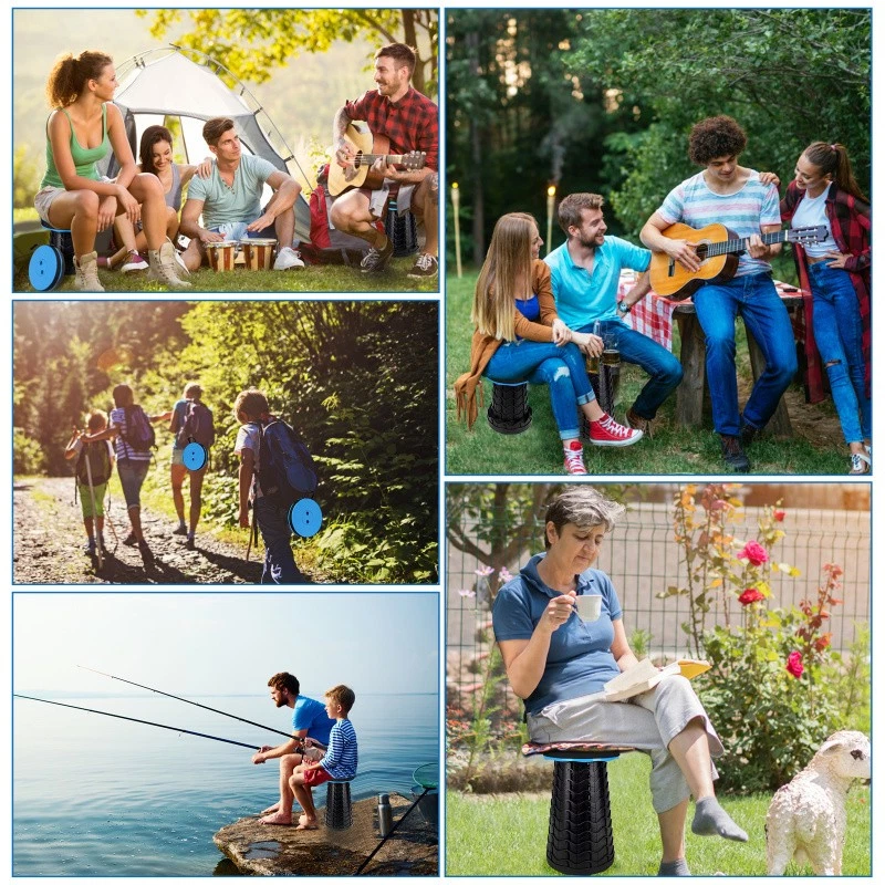 Tragbarer Klappstuhl Verstellbarer Klappbar Camping Campingstuhl Klapphocker - Bild 4 von 4