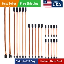 22pcs 3Pin Servo Extension Cable Cord Male to Female Wire Connectors 5 Types for