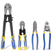 4pc Bolt Cutter Pliers Sets, Heavy Duty Bolt Cutters, 14" Bolt Cutter and 8" ...