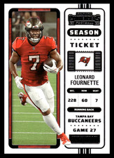 2022 Panini Contenders Leonard Fournette #95 Tampa Bay Buccaneers NFL Base Set