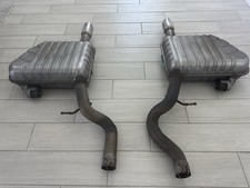 2017-2020 JAGUAR XE 35T LEFT + RIGHT REAR EXHAUST MUFFLER W/ TIPs OEM