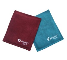 2 PCS Red, Teal Bowling Leather Shammy Pad, Genuine Leather Towel, Cleans Oil