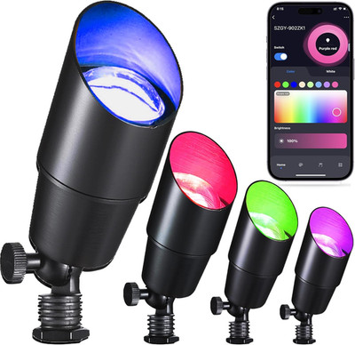 RGB+CCT Low Voltage Outdoor Landscape Lighting with Color Changing,Ip65 Waterpro