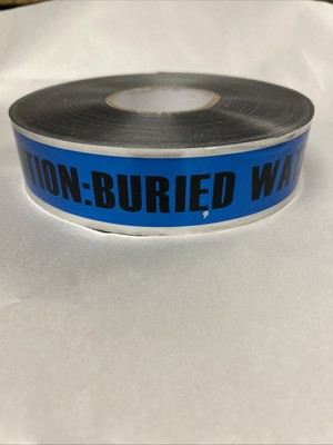 6-Detectable Tape  Caution  Buried Water Line Below   5mil DT2BW 2inch x 1000ft