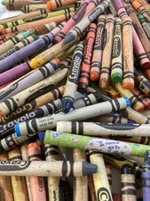255 Lot of Crayons Used Bulk Crafts Art Melting Fun Activities Crayola Rose art