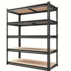 72 Inch Heavy Duty Garage Shelving 5 Tier Metal Storage Rack 2000 LBS Adjustable