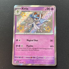 Pokemon TCG Kirlia Card Paldean Fates Shiny Rare 154/091 NM