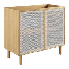 Calla 36" Perforated Metal Bathroom Vanity Cabinet (Sink Basin Not Included)