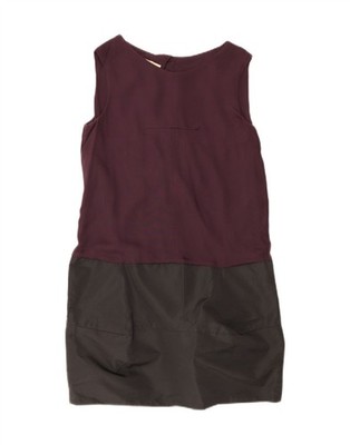 MARNI Damen ärmelloses Etuikleid IT 42 Medium lila Colourblock Seide DR17