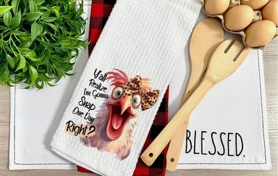 I'm Gonna Snap One Day, Waffle Weave Dish Towel/Dish Cloth, Micro Fiber (T5)