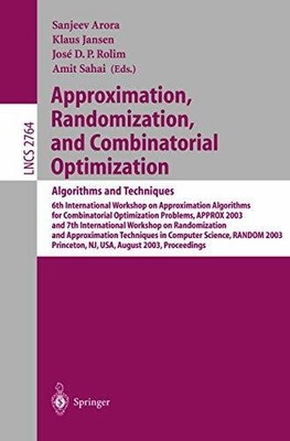 Approximation, Randomization, and Combinatorial Optimization. Buch Springer
