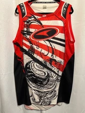 AXO Sport Mens Sleeveless Graphic Jersey XXL Red/Black/White