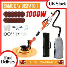 1000W Power Electric Drywall Sander Wall Sander Vacuum Attachment & LED Light UK