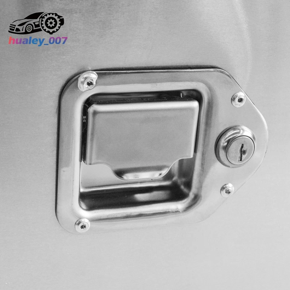 Sliver Aluminum Trailer Tongue Tool Box Heavy Duty Storage Box RV 26"x13.3"x12" Foto 3 de 4