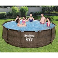 Steel Pro Max Swimmingpool Set Pool Schwimmbecken Schwimmbad Kinderpool Bestway