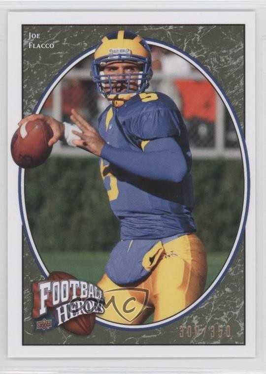2008 Upper Deck Football Heroes Green 300/350 Joe Flacco #157 Rookie RC 0f6