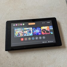 Hs- Console Nintendo Switch - S’allume Mais A Réparer Manque Rail