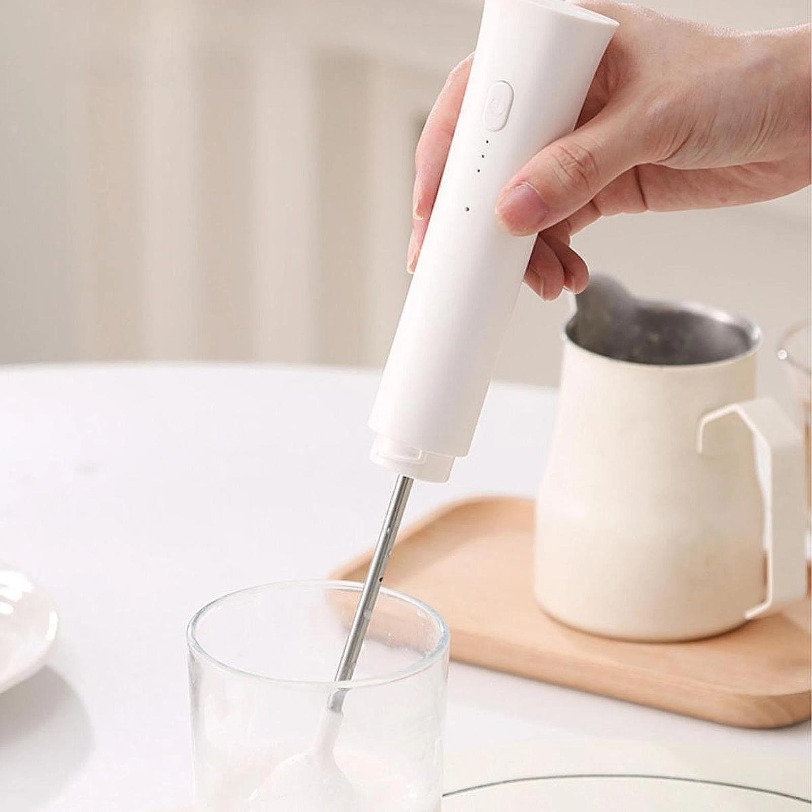 Handheld Milk Frother Kitchen Utensils Mixer Cake Baking Coffee Mixer