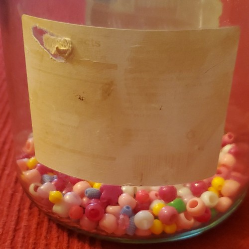 Multicolor Round Plastic Loose Beads for Jewelry Making in Jar