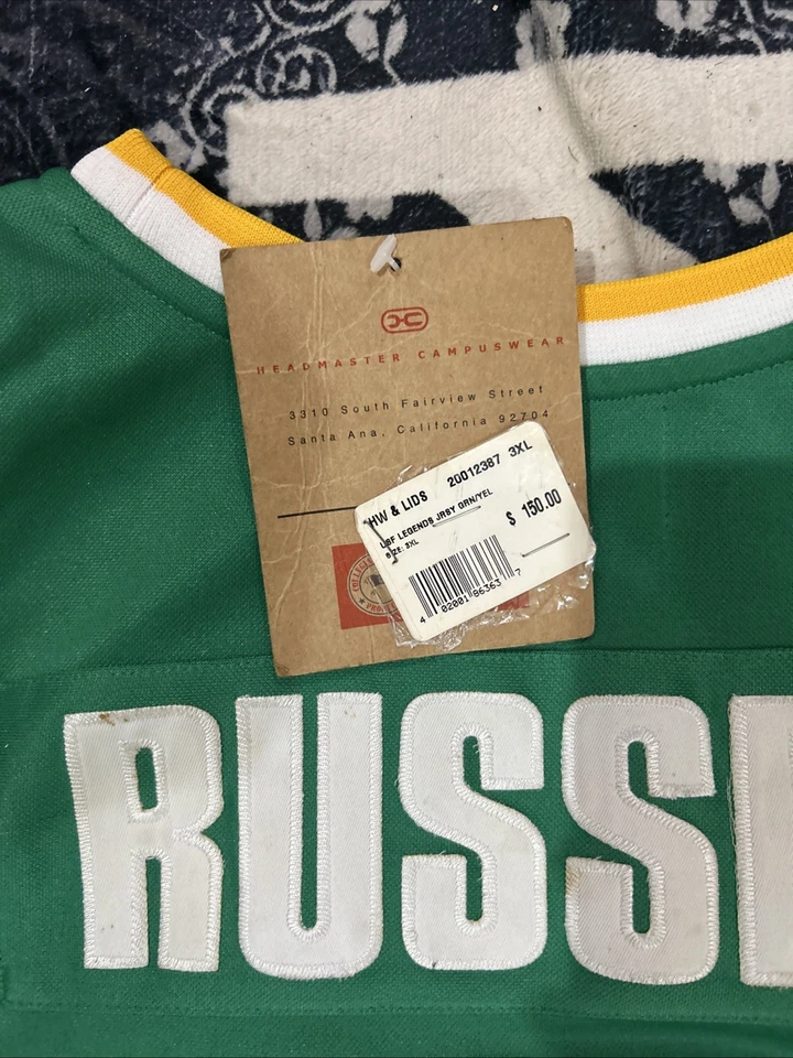 Bill Russell USF #6 SF Hardwood Legends Throwback Jersey Men's Size 3XL NWT - Image 3 of 4