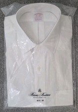 Brooks Brothers Dress Shirt White 16.5 35 Madison Fit NWT