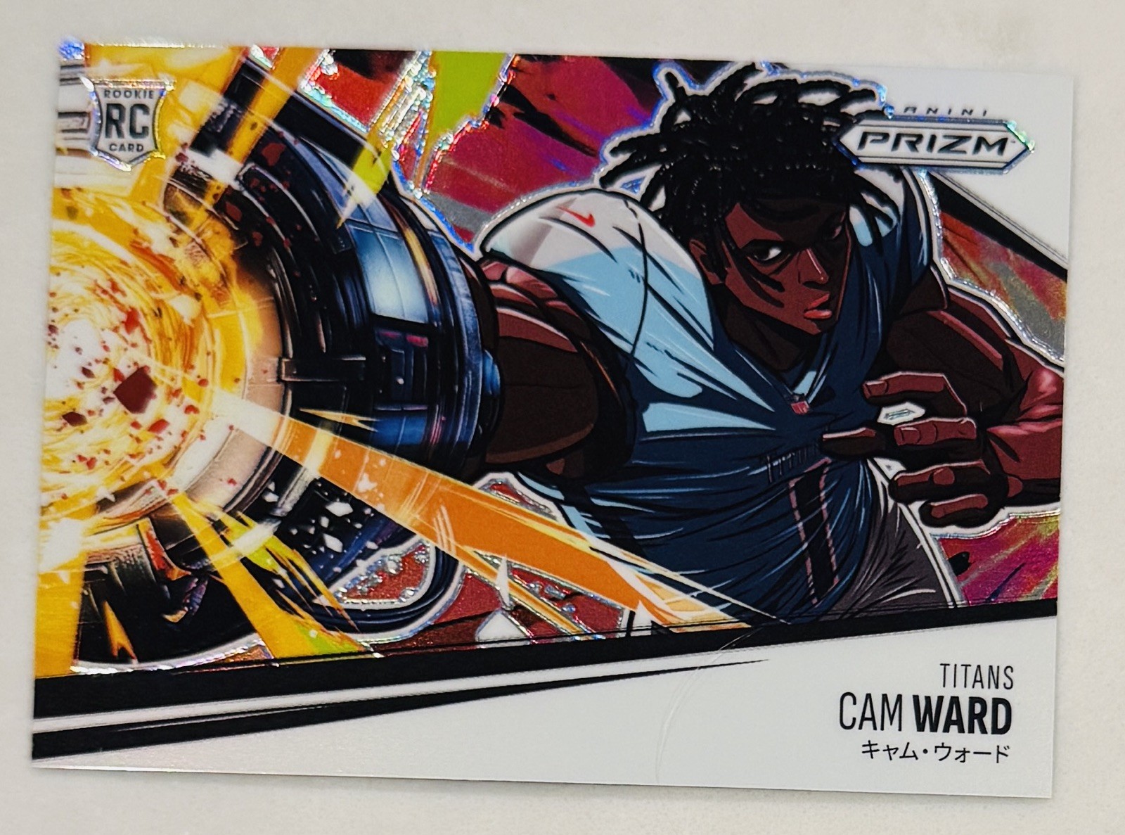 2025 Panini Prizm Cam Ward Manga Rookie Card Case Hit #10 Tennessee Titans 🔥