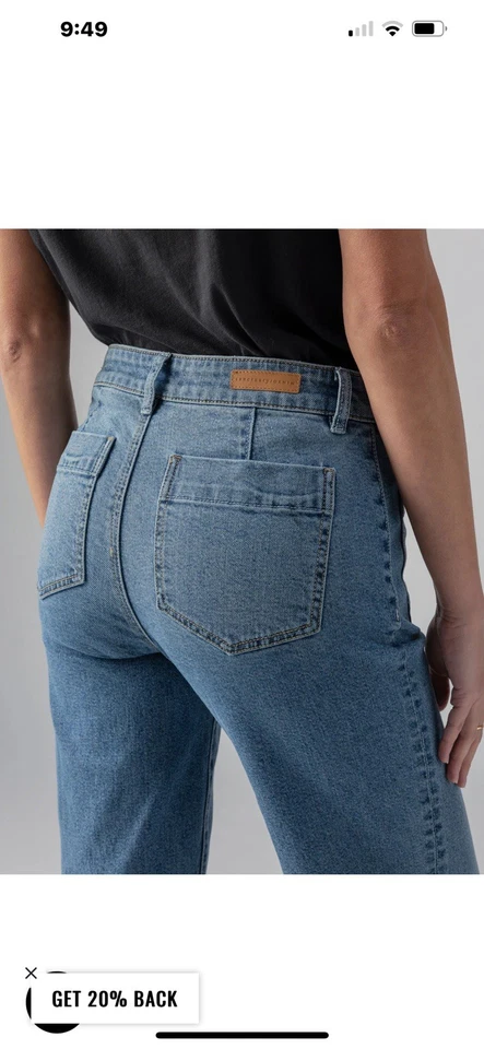 JEAN DE TIRO ESTÁNDAR EXTENDIDO SANCTUARY MARINE Largo Completo Talla 26 Foto 2 de 4