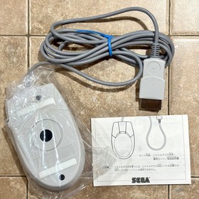 Official Sega Saturn Shuttle Mouse HSS-0139 Light Gray Genuine Japan Open Box