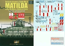 ECH352011 1:35 Echelon Decals - Matilda Mk II in North Africa, Malta & Crete