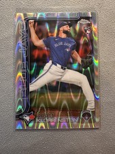 Adam Kloffenstein 2025 Topps Chrome #47 Blue Jays Raywave Refractors Rookie