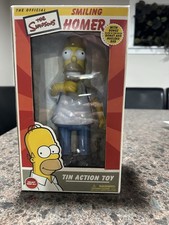 The Simpsons - Smiling Homer tin wind-up action toy with Glow-in-the-dark donut