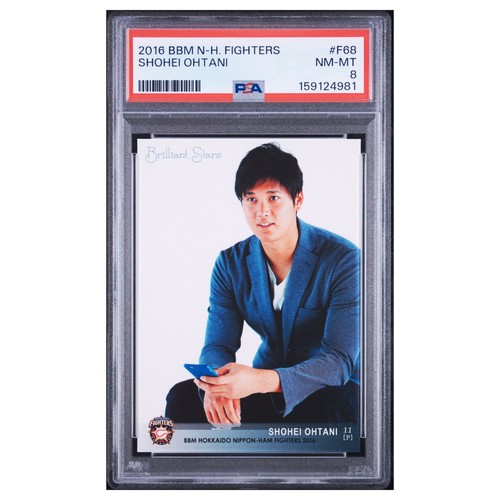 Shohei Ohtani #F68 PSA 8 2016 Bbm Hokkaido Nippon-Ham Fighters Baseball Card MLB